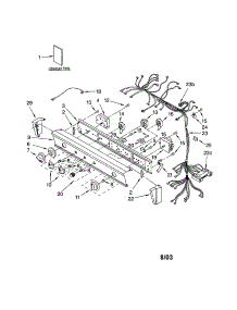 Washer / Dryer Control Panel parts for Kenmore Washer Dryer Combo 110.94964300 (11094964300, 110 94964300) from AppliancePartsPros.com