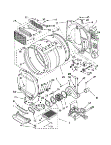 Dryer Bulkhead parts for Kenmore Washer Dryer Combo 110.94976300 (11094976300, 110 94976300) from AppliancePartsPros.com