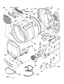 Bulkhead Parts parts for Kenmore Dryer 110.95088402 (11095088402, 110 95088402) from AppliancePartsPros.com