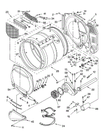 Bulkhead Parts parts for Kenmore Dryer 110.95091402 (11095091402, 110 95091402) from AppliancePartsPros.com