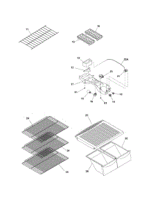 Shelves parts for Kenmore Refrigerator 253.60754405 (25360754405, 253 60754405) from AppliancePartsPros.com