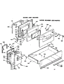 Doors And Drawer parts for Kenmore Range 628.9447810 (6289447810, 628 9447810) from AppliancePartsPros.com