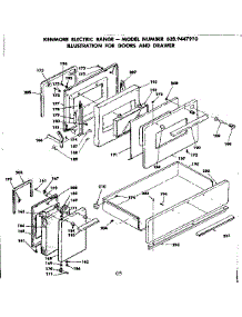 Doors And Drawer parts for Kenmore Range 628.9447910 (6289447910, 628 9447910) from AppliancePartsPros.com