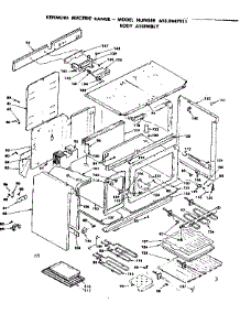 Body Assembly parts for Kenmore Range 628.9447911 (6289447911, 628 9447911) from AppliancePartsPros.com