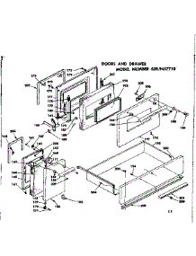 Doors And Drawer parts for Kenmore Range 628.9457710 (6289457710, 628 9457710) from AppliancePartsPros.com