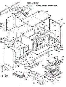 Body Assembly parts for Kenmore Range 628.9467810 (6289467810, 628 9467810) from AppliancePartsPros.com