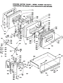 Doors, Latch Mechanism And Drawer parts for Kenmore Range 628.9467811 (6289467811, 628 9467811) from AppliancePartsPros.com
