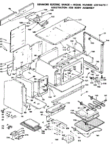 Body Assembly parts for Kenmore Range 628.9467811 (6289467811, 628 9467811) from AppliancePartsPros.com