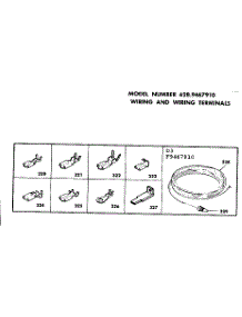 Wiring And Wiring Terminals parts for Kenmore Range 628.9467910 (6289467910, 628 9467910) from AppliancePartsPros.com