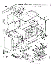 Body Assembly parts for Kenmore Range 628.9468110 (6289468110, 628 9468110) from AppliancePartsPros.com