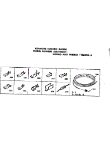 Wiring And Wiring Terminals parts for Kenmore Range 628.9468211 (6289468211, 628 9468211) from AppliancePartsPros.com