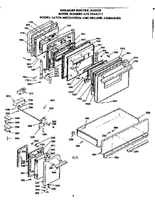 Doors, Latch Mechanism And Drawer Assemblies parts for Kenmore Range 628.9468212 (6289468212, 628 9468212) from AppliancePartsPros.com