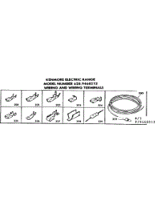 Wiring And Wiring Terminals parts for Kenmore Range 628.9468212 (6289468212, 628 9468212) from AppliancePartsPros.com