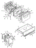 Doors, Latch Mechanism And Drawer Assemblies