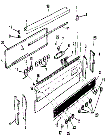 Control Panel parts for Kenmore Range 628.9468892 (6289468892, 628 9468892) from AppliancePartsPros.com