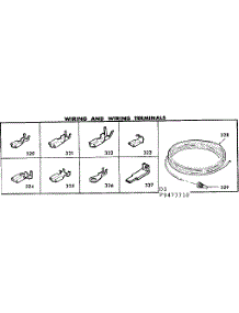 Wiring And Wiring Terminals parts for Kenmore Range 628.9477710 (6289477710, 628 9477710) from AppliancePartsPros.com