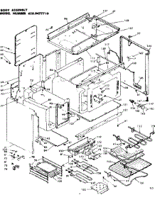 Body Assembly parts for Kenmore Range 628.9477710 (6289477710, 628 9477710) from AppliancePartsPros.com