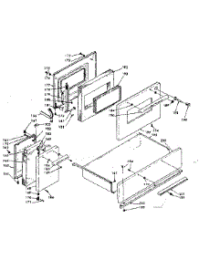 Doors And Drawer parts for Kenmore Range 628.9487520 (6289487520, 628 9487520) from AppliancePartsPros.com