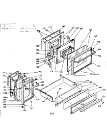 Doors And Drawer parts for Kenmore Range 628.9487610 (6289487610, 628 9487610) from AppliancePartsPros.com