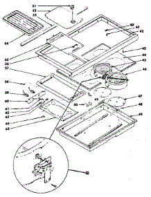 Main Top Cook Surface parts for Kenmore Range 628.9487619 (6289487619, 628 9487619) from AppliancePartsPros.com