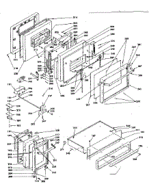 Doors, Latch Mechanism And Drawer parts for Kenmore Range 628.9487811 (6289487811, 628 9487811) from AppliancePartsPros.com