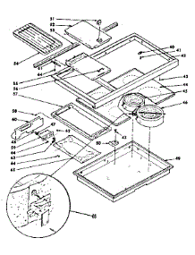 Main Top Cook Surface parts for Kenmore Range 628.9487811 (6289487811, 628 9487811) from AppliancePartsPros.com