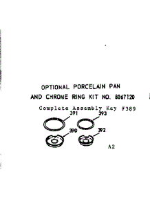 Optional Pan And Rings parts for Kenmore Range 628.9497363 (6289497363, 628 9497363) from AppliancePartsPros.com