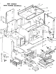 Body Assembly parts for Kenmore Range 628.9497610 (6289497610, 628 9497610) from AppliancePartsPros.com
