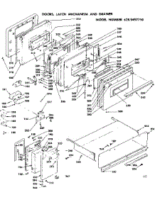 Doors, Latch Mechanism And Drawer parts for Kenmore Range 628.9497710 (6289497710, 628 9497710) from AppliancePartsPros.com