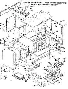 Body Assembly parts for Kenmore Range 628.9497890 (6289497890, 628 9497890) from AppliancePartsPros.com