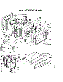 Door, Latch Mechanism And Drawer parts for Kenmore Range 628.9497890 (6289497890, 628 9497890) from AppliancePartsPros.com