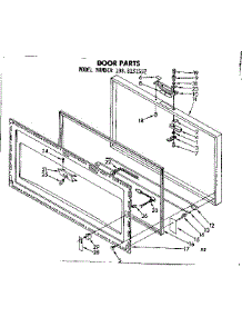 Door Parts parts for Kenmore Freezer 198.8131552 (1988131552, 198 8131552) from AppliancePartsPros.com