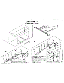 Unit Parts parts for Kenmore Freezer 198.8131582 (1988131582, 198 8131582) from AppliancePartsPros.com