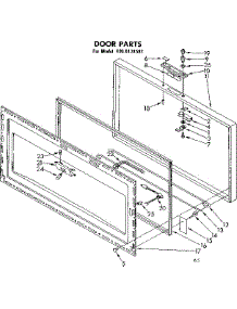 Door Parts parts for Kenmore Freezer 198.8131582 (1988131582, 198 8131582) from AppliancePartsPros.com