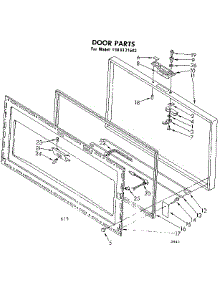 Door Parts parts for Kenmore Freezer 198.8131583 (1988131583, 198 8131583) from AppliancePartsPros.com