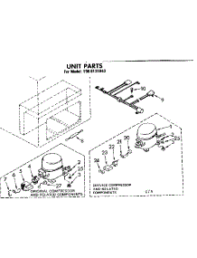 Unit Parts parts for Kenmore Freezer 198.8131843 (1988131843, 198 8131843) from AppliancePartsPros.com
