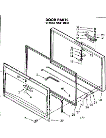 Door Parts parts for Kenmore Freezer 198.8131843 (1988131843, 198 8131843) from AppliancePartsPros.com