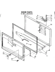 Door Parts parts for Kenmore Freezer 198.8131872 (1988131872, 198 8131872) from AppliancePartsPros.com