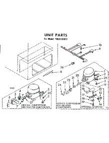 Unit Parts parts for Kenmore Freezer 198.8131872 (1988131872, 198 8131872) from AppliancePartsPros.com