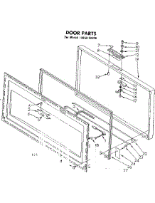 Door Parts parts for Kenmore Freezer 198.8132338 (1988132338, 198 8132338) from AppliancePartsPros.com