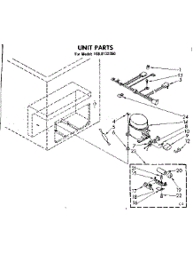 Unit Parts parts for Kenmore Freezer 198.8132350 (1988132350, 198 8132350) from AppliancePartsPros.com