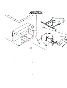 Unit Parts parts for Kenmore Freezer 198.8132351 (1988132351, 198 8132351) from AppliancePartsPros.com