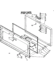 Door Parts parts for Kenmore Freezer 198.8132351 (1988132351, 198 8132351) from AppliancePartsPros.com