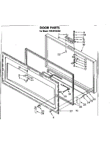 Door Parts parts for Kenmore Freezer 198.8132352 (1988132352, 198 8132352) from AppliancePartsPros.com