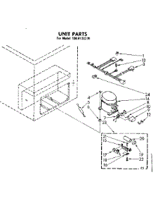 Unit Parts parts for Kenmore Freezer 198.8132370 (1988132370, 198 8132370) from AppliancePartsPros.com
