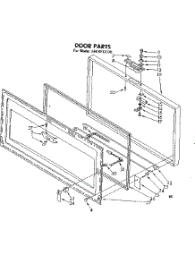 Door Parts parts for Kenmore Freezer 198.8132370 (1988132370, 198 8132370) from AppliancePartsPros.com