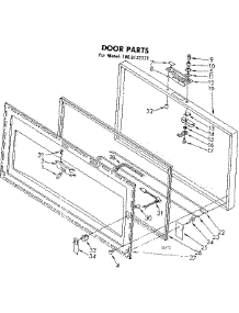 Door Parts parts for Kenmore Freezer 198.8132371 (1988132371, 198 8132371) from AppliancePartsPros.com