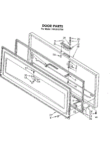 Door Parts parts for Kenmore Freezer 198.8132730 (1988132730, 198 8132730) from AppliancePartsPros.com