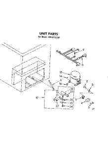 Unit Parts parts for Kenmore Freezer 198.8132730 (1988132730, 198 8132730) from AppliancePartsPros.com