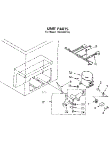 Unit Parts parts for Kenmore Freezer 198.8132731 (1988132731, 198 8132731) from AppliancePartsPros.com